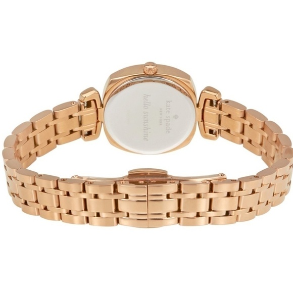New ♠️ Kate Spade Mini Barrow Rose Gold Stainless - Picture 2 of 4